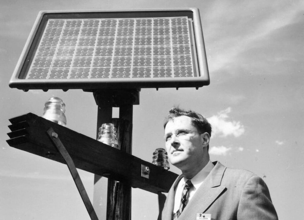 Historia del panel solar