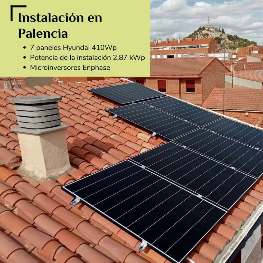 foto instalacion paneles solares en palencia
