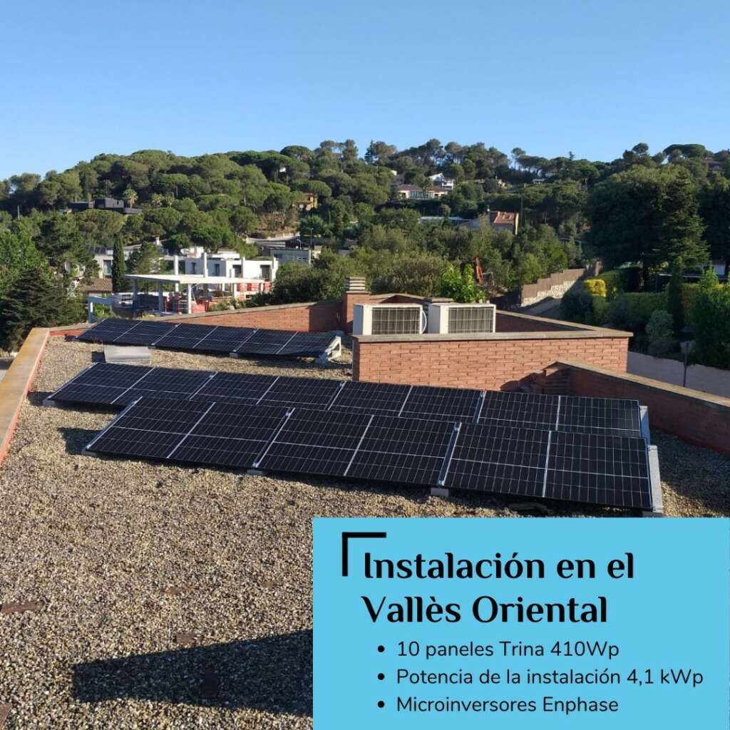 foto instalacion paneles solares en el valles oriental