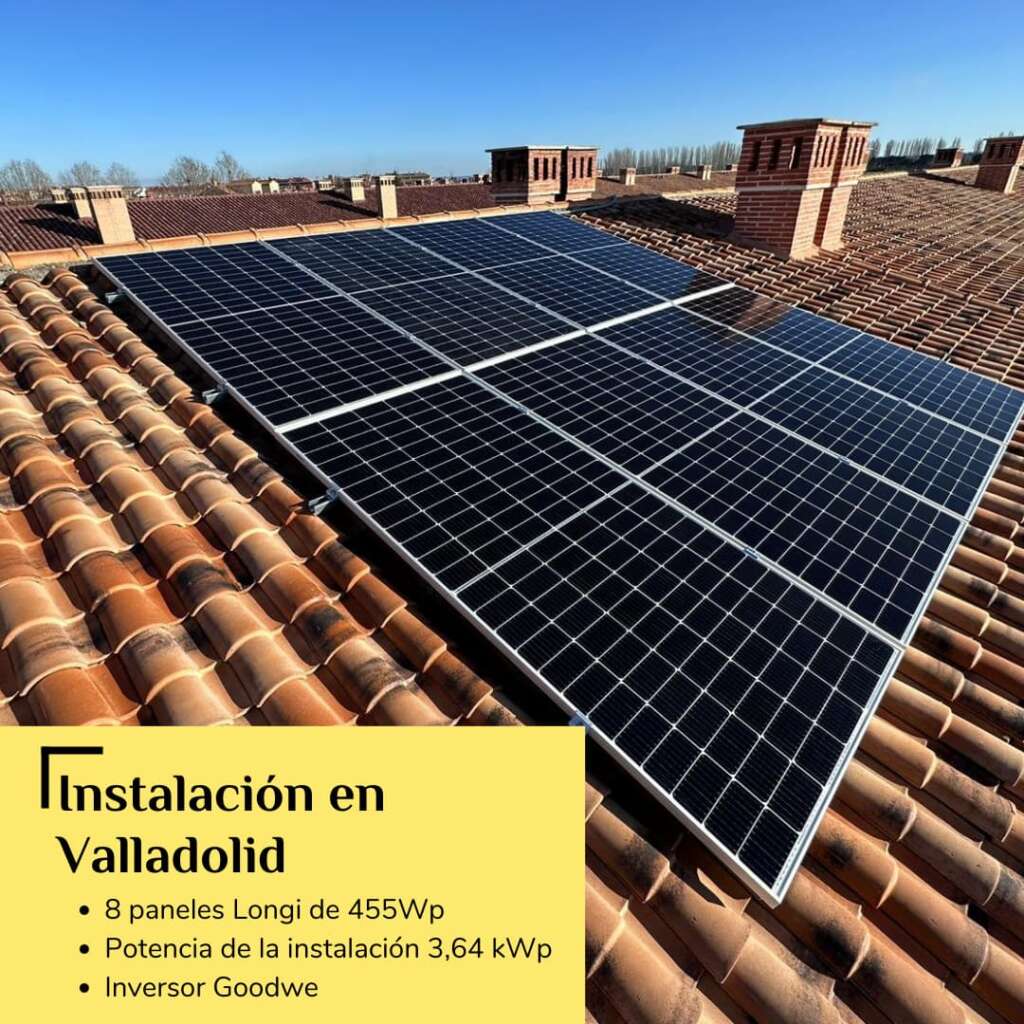 foto instalacion paneles solares en valladolid